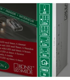 Guirlande Led A Pile ,20 Diodes Rondes