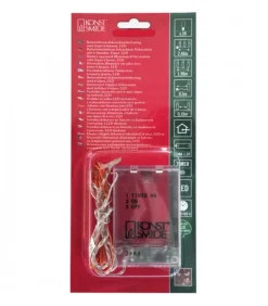 Guirlande Led A Pile, 20 Diodes Ambrees, Fil Laiton