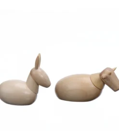L'Ane Et Le Boeuf, Animaux De La Crèche De Noël, 6 Cm