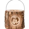Lanterne Photophore En Bois, Couple D'Hiboux