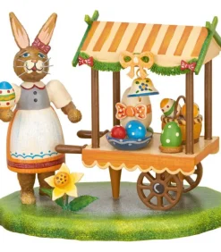 Lapin De Paques En Bois Vendeuse D'Oeufs