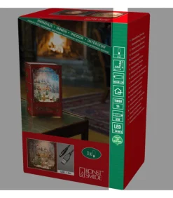 Livre De Noël Lanterne À Neige, Père Noël Dans Un Traineau