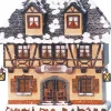 Maison Eclairee Pour Village De Noël Miniature Winterkinder, Restaurant
