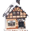 Maison Eclairee Pour Village De Noël Miniature Winterkinder, La Boutique De Tante Emma