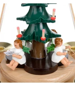 Manège De Noël, Anges Musiciens Autour Du Sapin