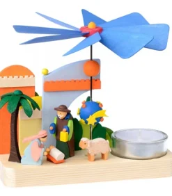 Petit Carrousel En Bois Crèche De Noël