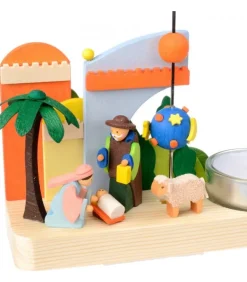 Petit Carrousel En Bois Crèche De Noël
