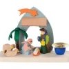 Petite Crèche De Noël Pour Enfant Avec Bougeoir
