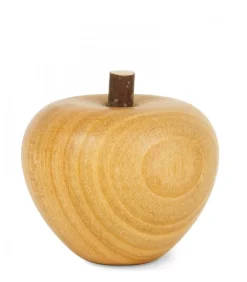 Petite Pomme En Bois Poli, 4 Cm