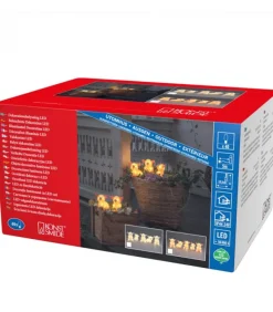 Petits Cochons Roses Lumineux En Acrylique Led 12,5 Cm, Lot De 5