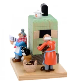 Poele Brule-Encens Grand-Père Et Grand-Mere