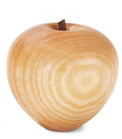 Pomme En Bois Poli, 6,5 Cm