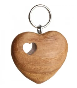 Porte-Cle Double Coeur