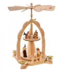 Pyramide Avec Scene De Crèche De Noël Complete