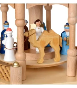 Pyramide De Noël 2 Etages Avec Personnages Couleur