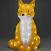Renard Lumineux A Led En Acrylique, 40 Cm