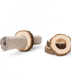 Rond De Serviette En Bois (4 Pieces)