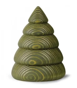 Sapin De Noël En Bois Design, 9,5 Cm, Vert