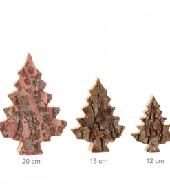 Sapin En Bois Déco En Ecorce 12 Cm