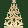 Sapin Lumineux Led En Bois Avec Crèche De Noël