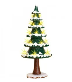 Village De Noël Miniature, Sapin Illumine