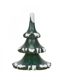 Village De Noël Miniature, 2 Sapins 6 Cm