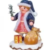 Village De Noël Miniature, Figurine Ange Sac A Jouets
